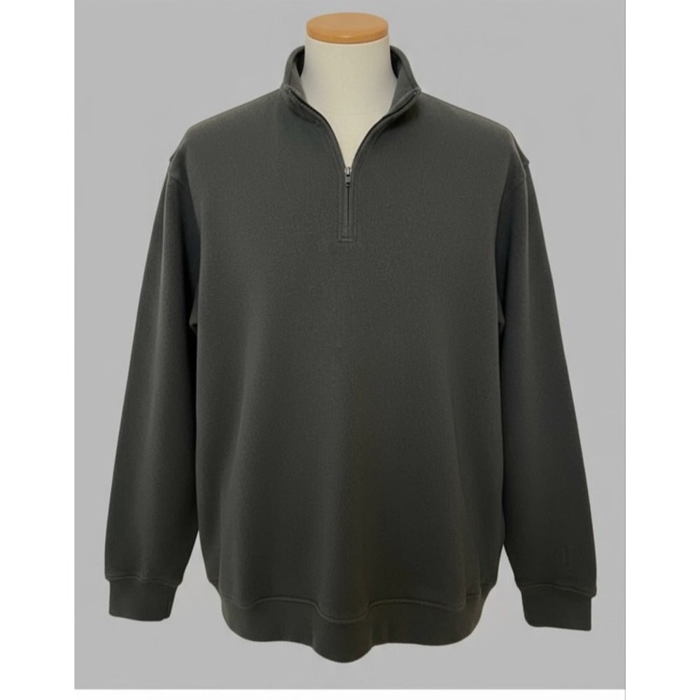 PGA Tour Golf Quarter Zip Pullover‎ Gray XL Mens Top Casual Long Sleeve